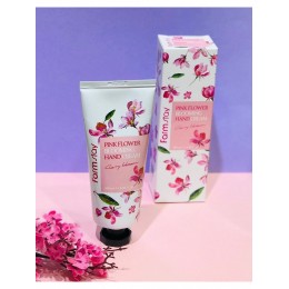 FarmStay Крем для рук с экстрактом цветов вишни - Pink flower hand cream cherry blossom, 100мл