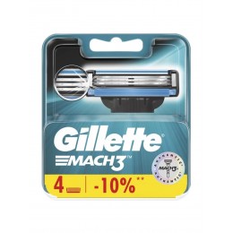 Gillette Mach3 сменные кассеты для бритья, 4 шт./Сменные Кассеты Mach3 для Мужской Бритвы, 4 шт