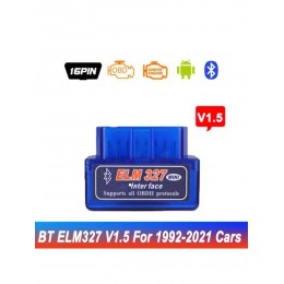 Bluetooth ELM327, V2.1 V1.5 Автомобильный сканер OBD, для диагностики автомобиля 327 для Android, PC